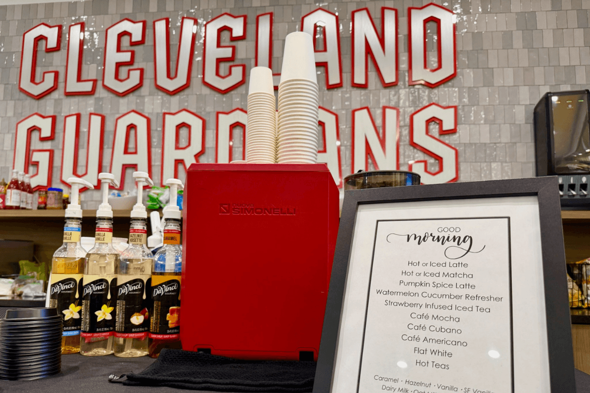 Cleveland Espresso coffee bar at Progressive Field for a Cleveland Guardians event