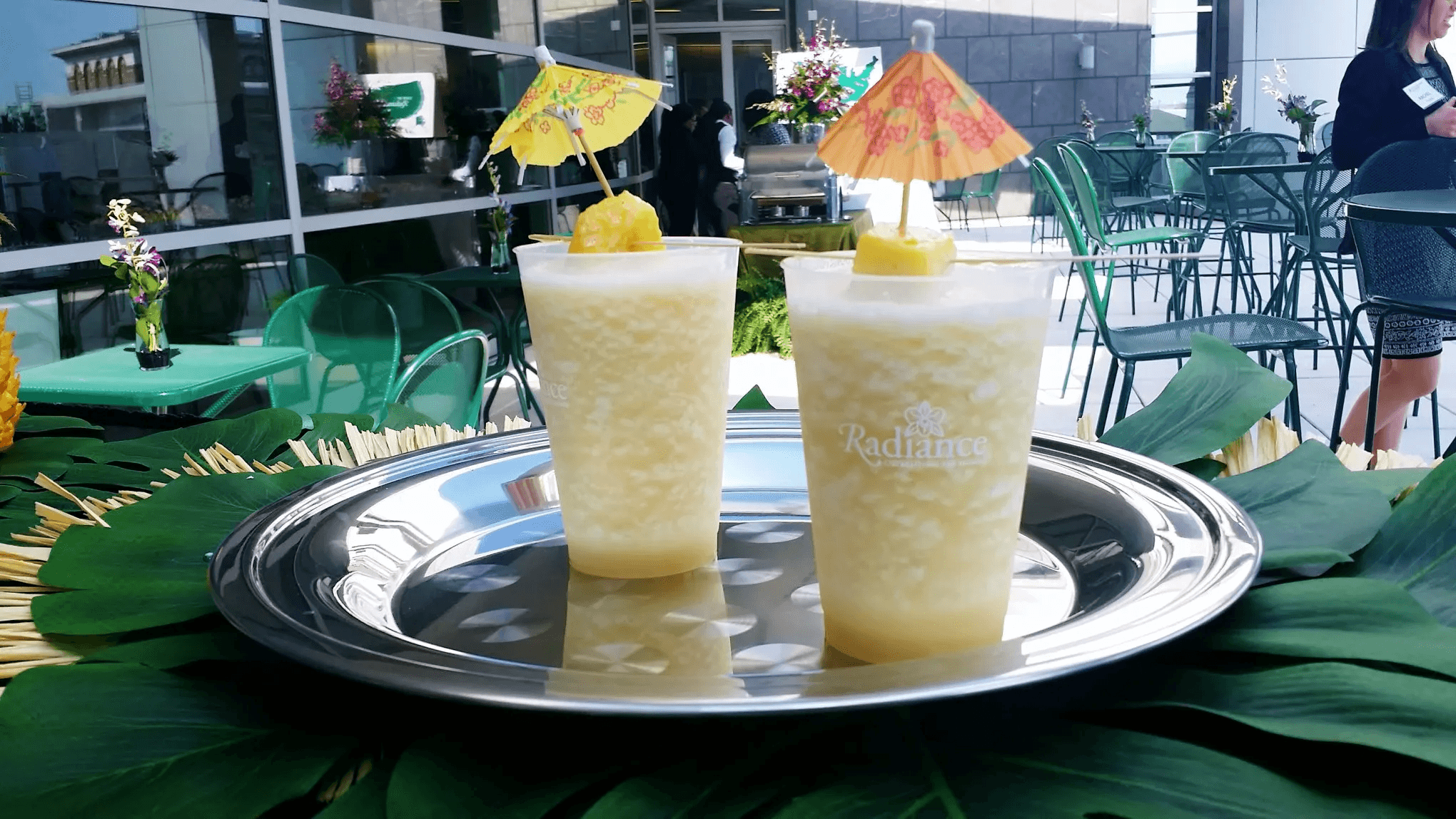 Frozen drinks from the Cleveland Espresso bar at a Parma event