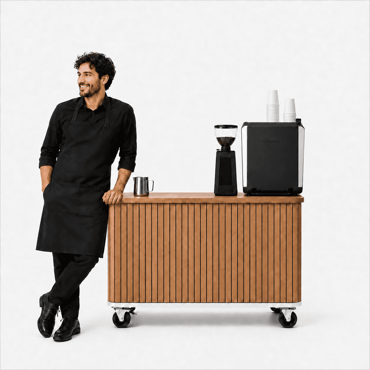 Mobile coffee cart for weddings and corporate events in Medina