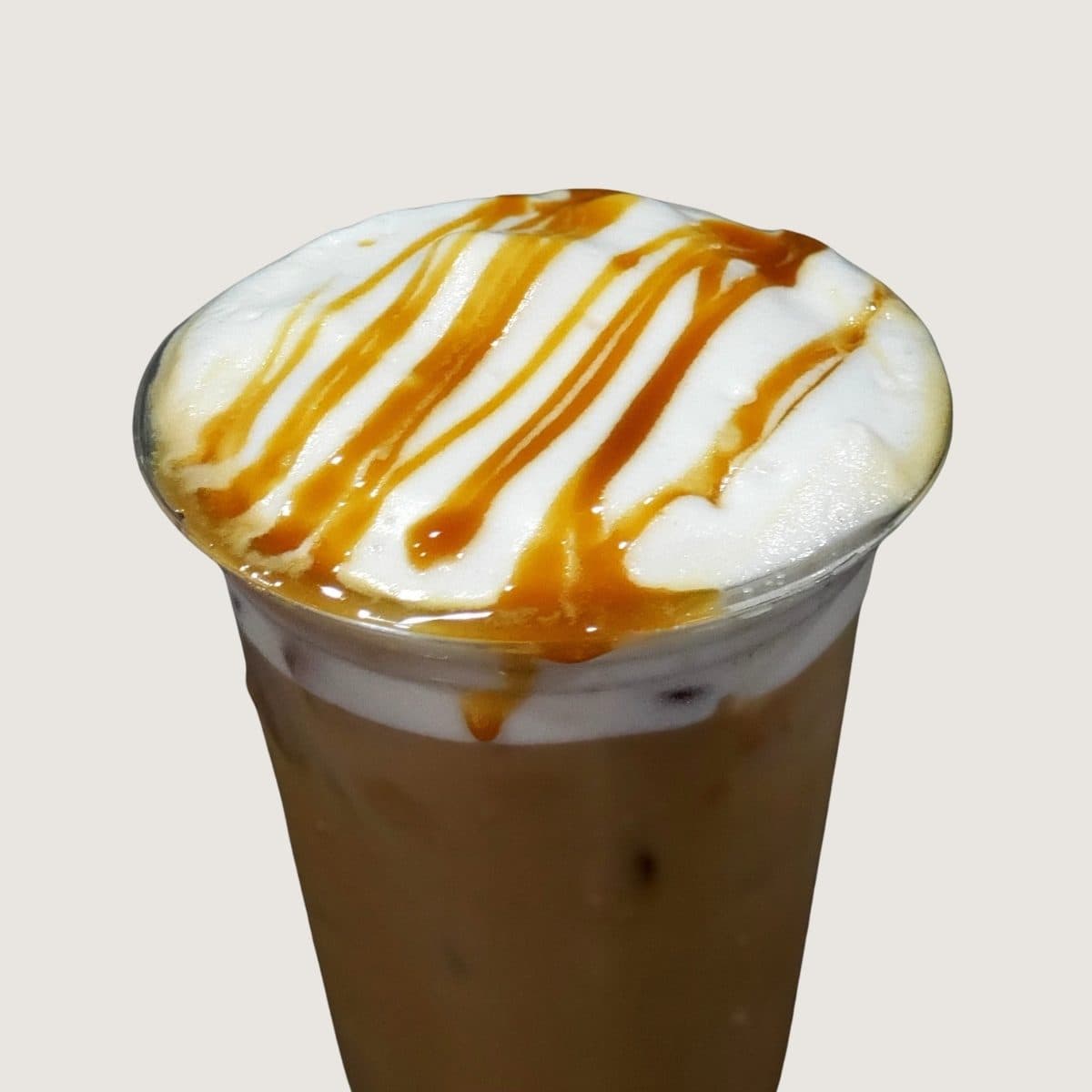 Iced caramel macchiato from the Cleveland Espresso mobile coffee cart