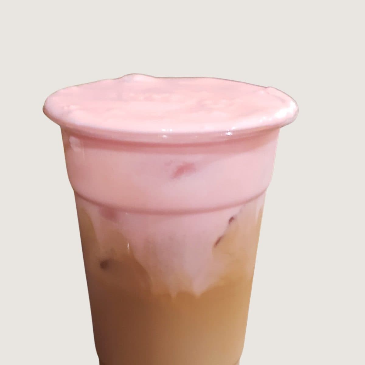 Iced raspberry almond latte from the Cleveland Espresso mobile coffee cart