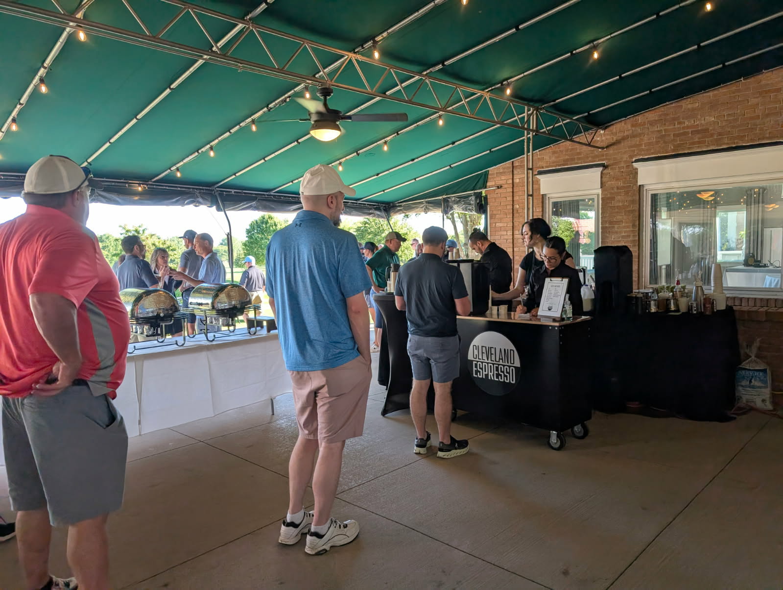 Coffee bar catering an event at Signature of Solon country club